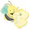 Big Dot of Happiness Honey Bee - Shaped Fill-in Invitations - Baby Shower or Birthday Party Invitation Cards with Envelopes - Set of 12